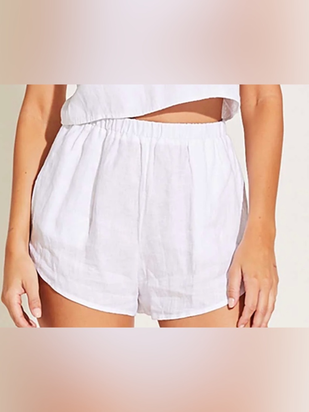 Vitamin A Tallows 100% Linen Short - White EcoLinen